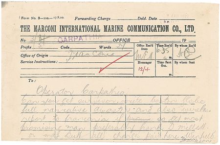Lot #290 Marconigrams: Two British Enquiry