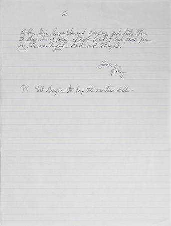 Lot #302 John Gotti Autograph Letter Signed Handwritten Letter Signed - Image 2