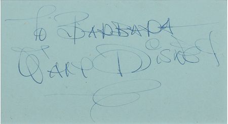 Lot #491 Walt Disney Signature - Image 2