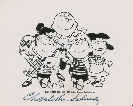 Lot #502 Charles Schulz Signed Photographs - Image 1