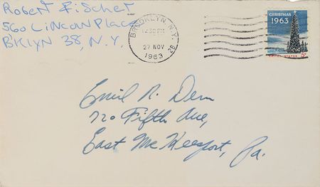 Lot #923 Bobby Fischer Signature - Image 2