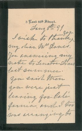 Lot #195 Julia D. Grant Handwritten Letter Signed - Image 1