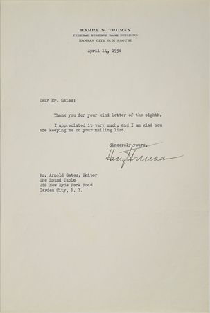 Lot #219 Harry and Bess Truman Letters - Image 1