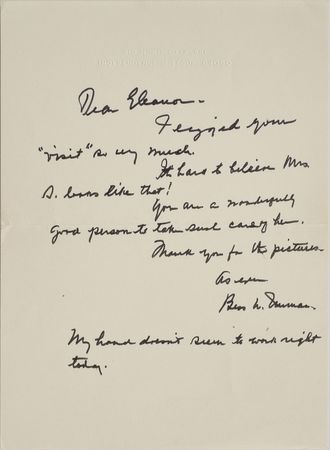 Lot #219 Harry and Bess Truman Letters - Image 2