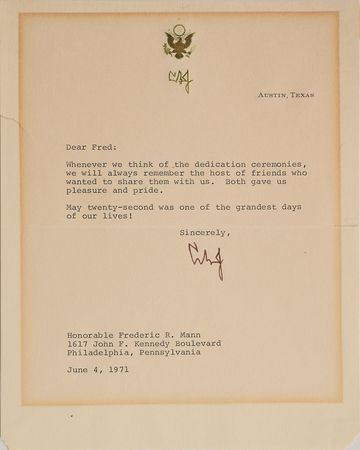 Lot #200 Lyndon and Lady Bird Johnson - Image 3