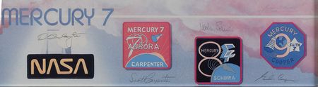 Lot #400 Mercury Astronauts Print - Image 2