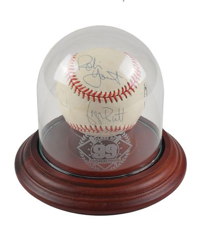 Lot #931 Baseball Hall of Famers: Class of 1999 Baseball - Image 5