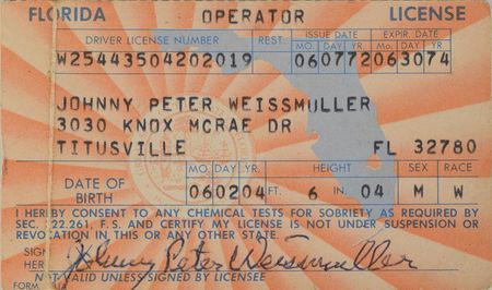 Lot #913 Johnny Weissmuller Driver'S License - Image 1