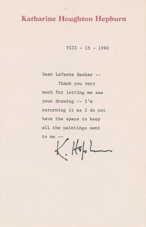 Lot #861 Katharine Hepburn Letters - Image 3