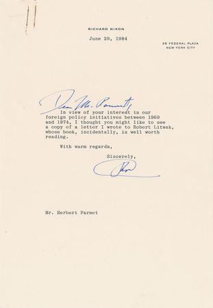 Lot #204 Richard Nixon - Image 1