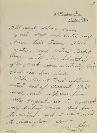 Lot #685 Judy Garland: Garland moves to England and prepares for a concert at the Palladium—