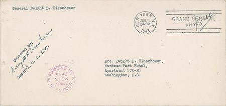 Lot #188 Dwight D. Eisenhower Free Frank - Image 1