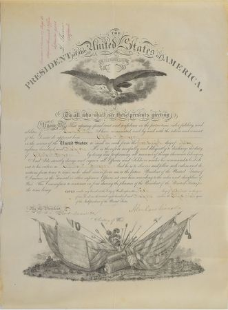 Lot #139 Abraham Lincoln and U. S. Grant: Presidents Lincoln and Grant appoint an Army surgeon - Image 1