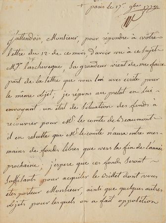 Lot #370 Joseph-Michel Montgolfier: Scarce 1779 letter by the co-inventor of the hot air balloon - Image 1