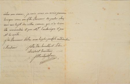 Lot #370 Joseph-Michel Montgolfier: Scarce 1779 letter by the co-inventor of the hot air balloon - Image 2