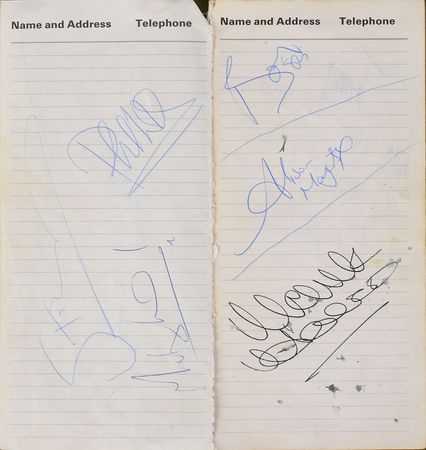 Lot #646 Live Aid Address Book - Image 1