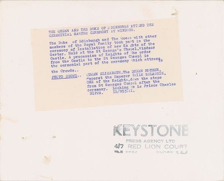 Lot #49 Elizabeth, Queen Mother and Haile Selassie Photograph - Image 2