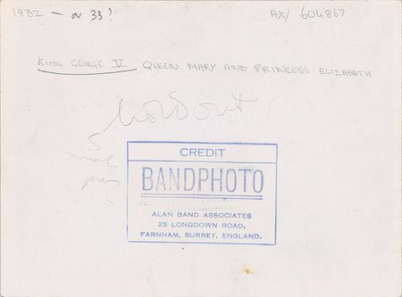Lot #48 King George V, Mary of Teck, and Princess Elizabeth Photograph - Image 2