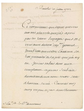 Lot #356 James FitzJames, 1st Duke of Berwick - Image 1