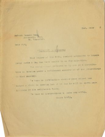 Lot #293 Titanic: Maurice O'Connor Letters - Image 3