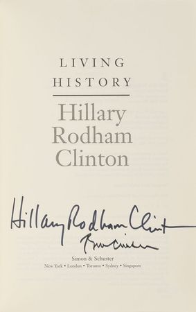 Lot #183 Bill and Hillary Clinton Book - Image 1