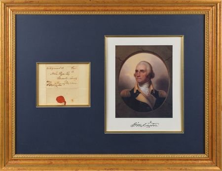 Lot #118 George Washington: Full Washington free frank addressed to a fellow Virginian patriot - Image 1
