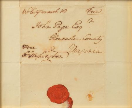 Lot #118 George Washington: Full Washington free frank addressed to a fellow Virginian patriot - Image 2