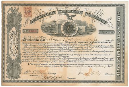 Lot #271 Henry Wells and William Fargo Signed Document - Image 1