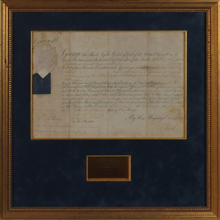 Lot #13 King George III Signed Document Signed