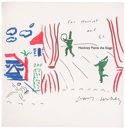 Lot #431 David Hockney: Original artwork inside Hockney Paints the Stage - Image 2