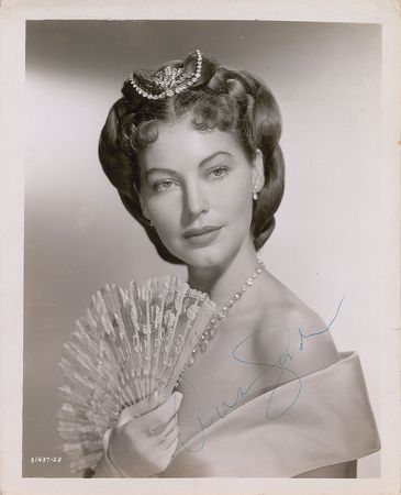 Lot #728 Ava Gardner Signed Photograph