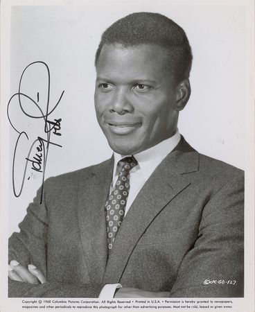 Lot #783 Sidney Poitier Signed Photograph