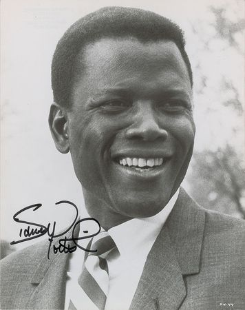 Lot #784 Sidney Poitier Signed Photograph