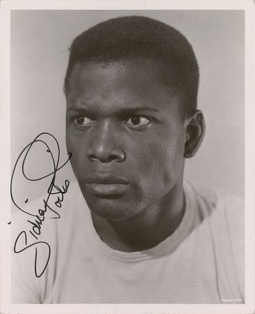 Lot #785 Sidney Poitier Signed Photograph