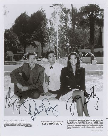 Lot #756 Less Than Zero Signed Photograph