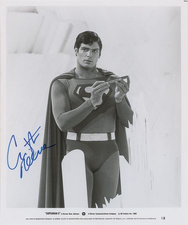 Lot #790 Christopher Reeve Signed Photograph