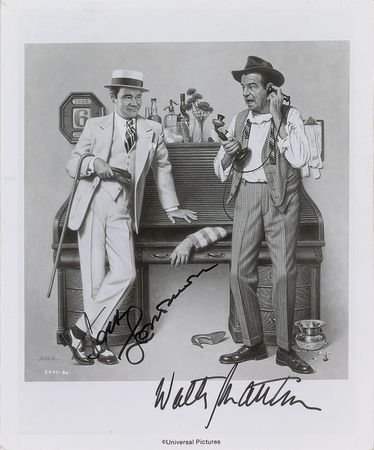 Lot #755 Jack Lemmon and Walter Matthau Signed