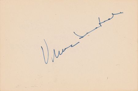 Lot #759 Vince Lombardi Signature
