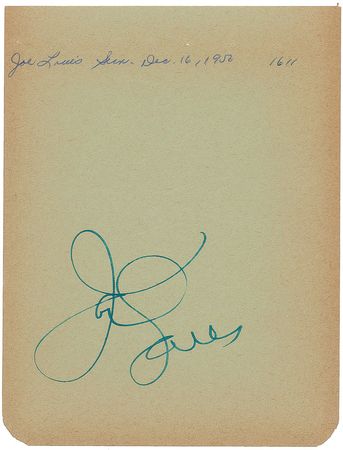 Lot #758 Joe Louis and Robert Wagner - Image 2