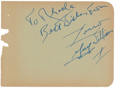 Lot #809 Guy Williams Signature