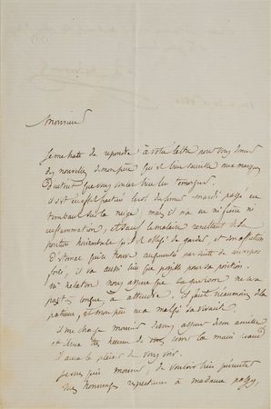 Lot #272 Edmond Becquerel Handwritten Letter Signed - Image 1