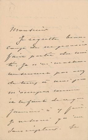 Lot #539 Alexandre Dumas, fils Handwritten Letter Signed - Image 1