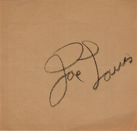 Lot #944 Joe Louis Signature - Image 1