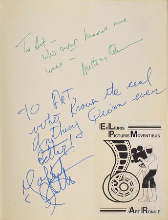 Lot #893 Anthony Quinn Book - Image 1