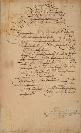 Lot #3 Christian William of Brandenburg Signed