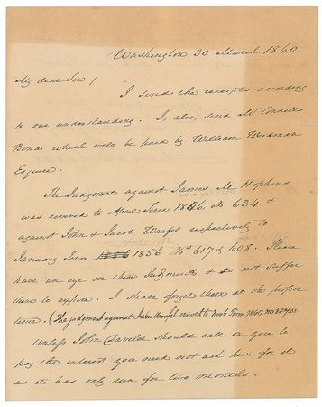 Lot #135 James Buchanan Handwritten Letter Signed - Image 1