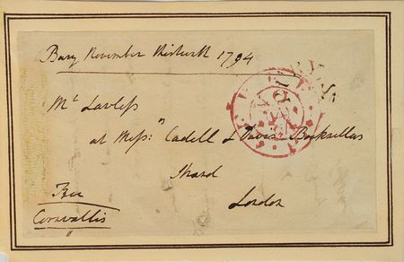Lot #337 Charles Cornwallis Handwritten Letter Signed - Image 2