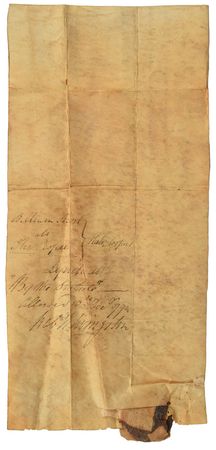 Lot #254 Robert Livingston, Sr Signed Document - Image 2