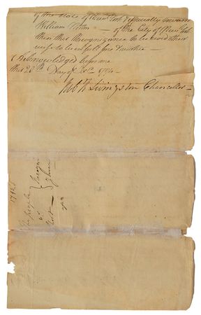 Lot #255 Robert Livingston, Sr and Marinus Willett Signed Document - Image 3