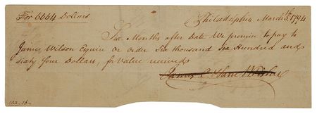 Lot #239 James Wilson Signed Document - Image 2